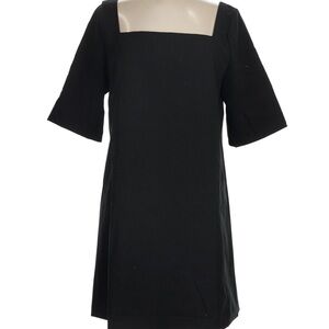 H&M Square-Neck Shift Dress - Sz Small NWT Minimalist - Clean Line